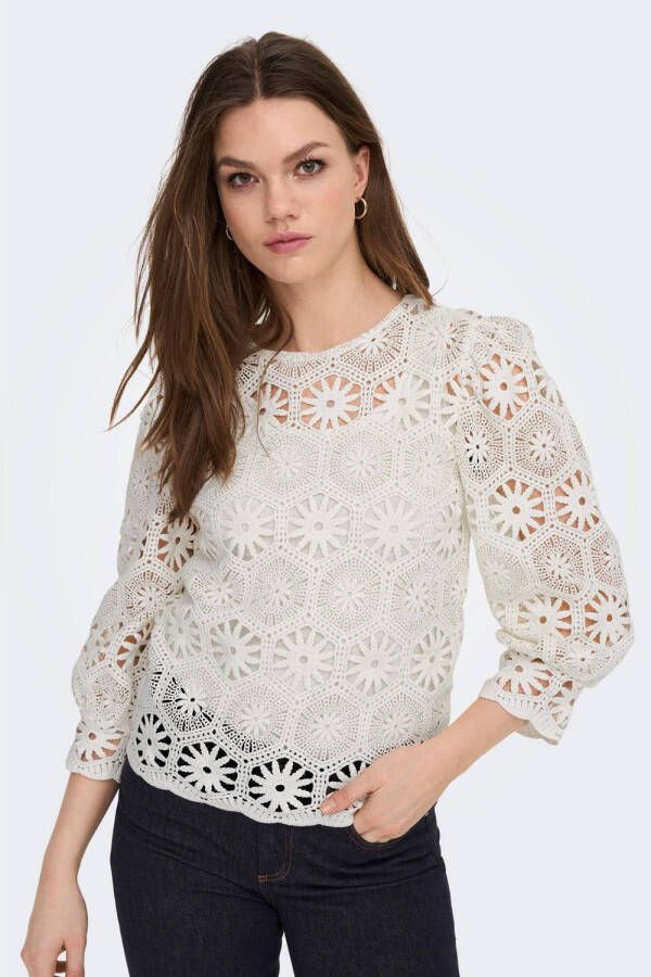 ONLY LA STRADA UNICA by crochet top LSUDIANO wit