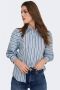 ONLY LA STRADA UNICA by gestreepte blouse LSUTRINNY lichtblauw - Thumbnail 1