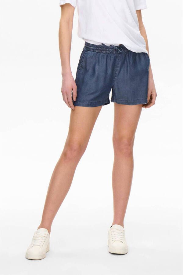 ONLY loose fit short ONLPEMA donkerblauw