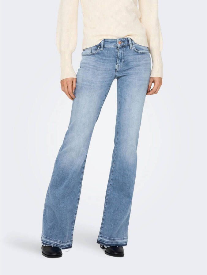 ONLY low waist flared jeans ONLTIGER lichtblauw