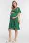 ONLY MATERNITY gebloemde zwangerschaps- en voedingsjurk OLMOLIVIA groen Dames Polyester V-hals XS - Thumbnail 1