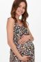 ONLY MATERNITY gebloemde zwangerschapsjurk OLMWINNER multi Dames Polyester Ronde hals XXL - Thumbnail 1