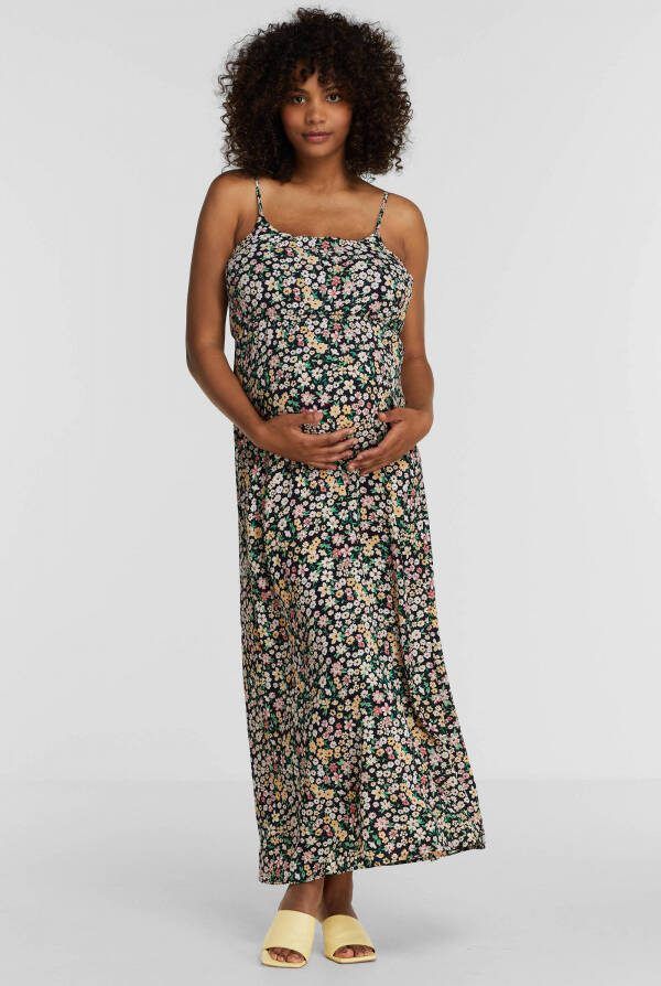 ONLY MATERNITY gebloemde zwangerschapsjurk OLMWINNER multi Dames Polyester Ronde hals XXL - Foto 2