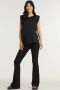 ONLY MATERNITY low waist flared broek OLMNELLA zwart Dames Polyester Effen XL - Thumbnail 1