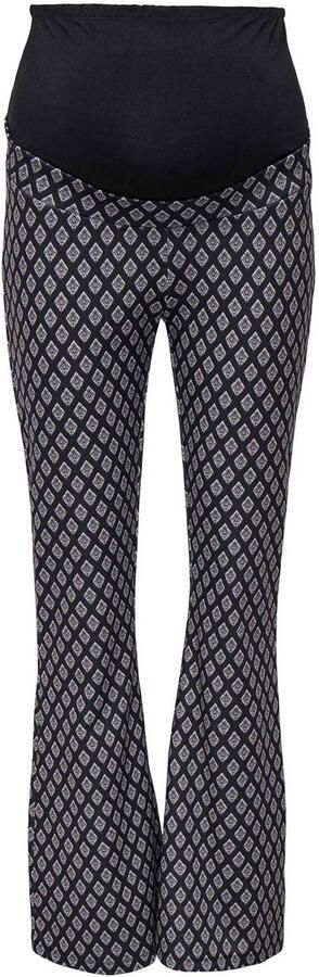 ONLY MATERNITY flared fit zwangerschapsbroek OLMESRA zwart grijs - Foto 4