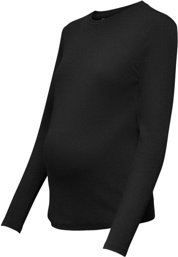 ONLY MATERNITY gebreide zwangerschaps longsleeve zwart