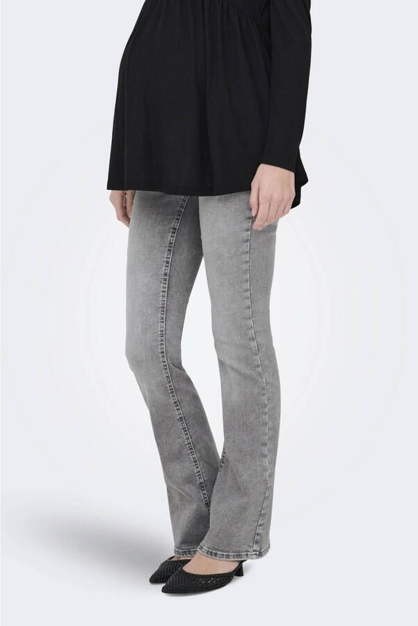 ONLY MATERNITY high waist zwangerschapskleding flared jeans grey denim - Foto 2