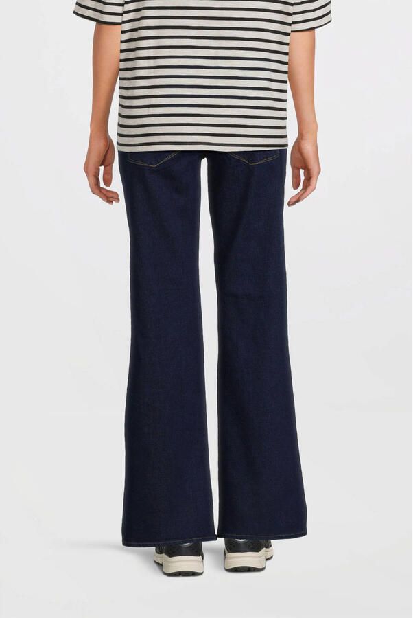 ONLY MATERNITY high waist zwangerschaps flared jeans dark blue denim