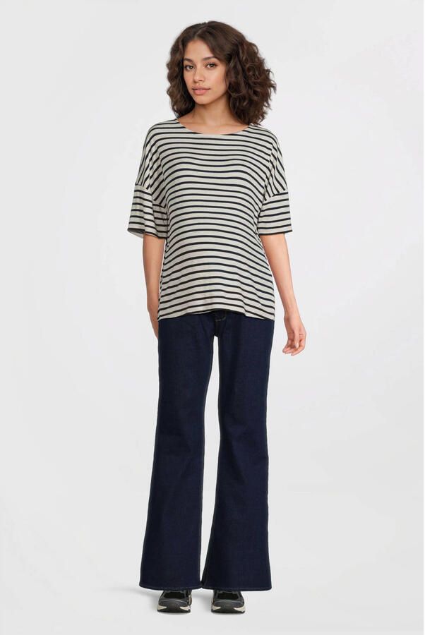 ONLY MATERNITY high waist zwangerschaps flared jeans dark blue denim - Foto 3