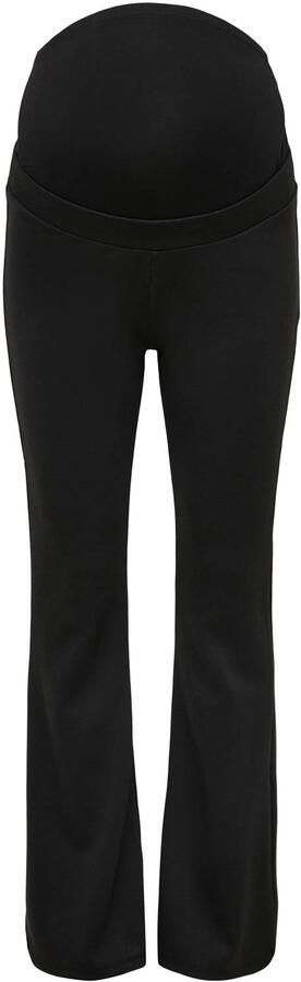 ONLY MATERNITY low waist flared zwangerschapsbroek Fever zwart Dames Polyester XXL