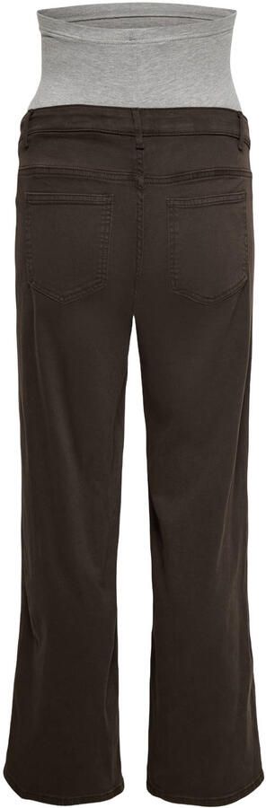 ONLY MATERNITY Olmmadison high waist wide leg zwangerschapsjeans donkerbruin