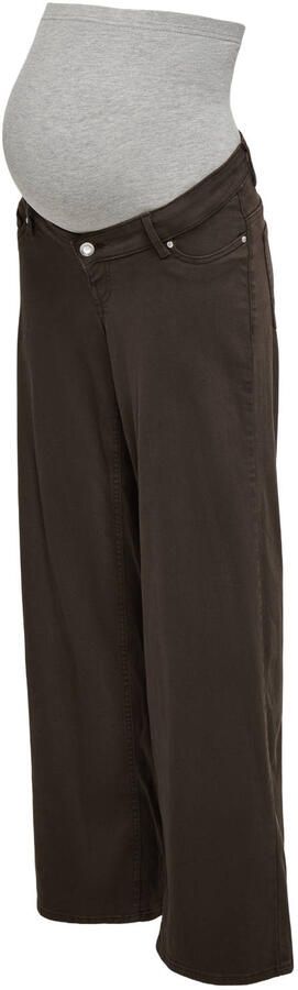 ONLY MATERNITY Olmmadison high waist wide leg zwangerschapsjeans donkerbruin - Foto 2