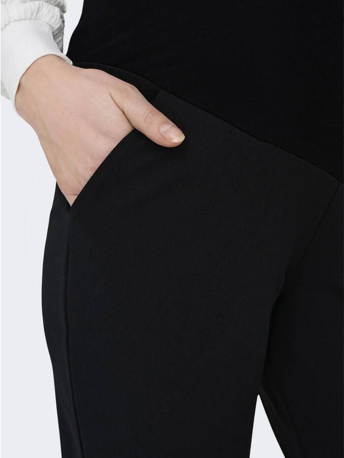ONLY MATERNITY regular high waist zwangerschaps casual broek zwart