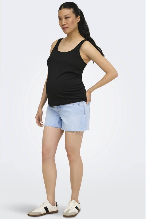 ONLY MATERNITY regular zwangerschaps short light blue denim - Foto 2