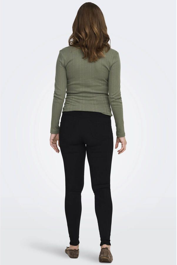 ONLY MATERNITY skinny zwangerschaps jegging OLMRAIN zwart Jeans Dames Viscose XS - Foto 2