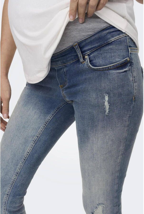 ONLY MATERNITY skinny zwangerschapsjeans OLMBLUSH medium blue denim Blauw Dames Stretchdenim XXL-32 - Foto 2