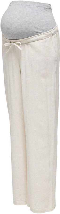 ONLY MATERNITY straight fit broek OLMSIESTA ecru Dames Viscose Effen XXL-32 - Foto 2