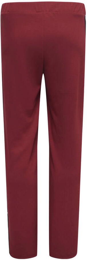 ONLY MATERNITY straight regular waist zwangerschaps casual broek donkerrood - Foto 3