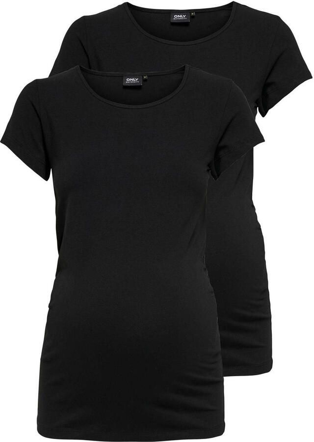 ONLY MATERNITY T-shirt OLMLOVELY zwart (set van 2) - Foto 2