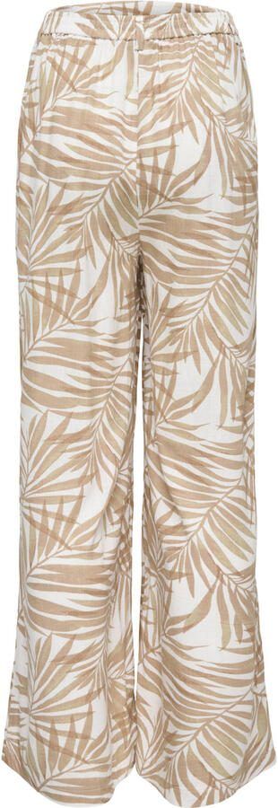 ONLY MATERNITY wide leg zwangerschaps casual broek bruin - Foto 2