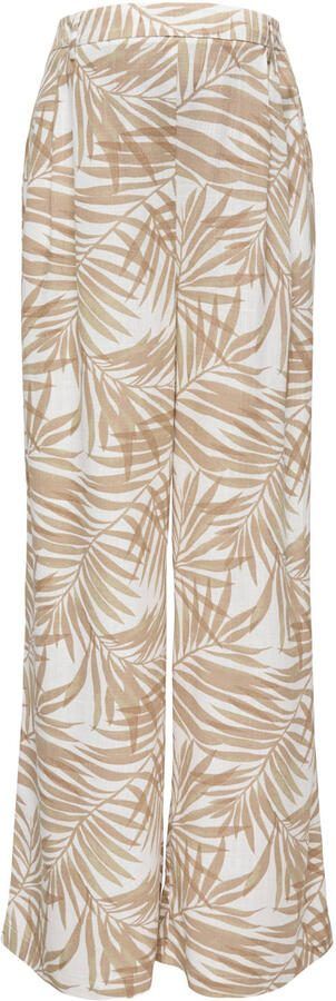 ONLY MATERNITY wide leg zwangerschaps casual broek bruin - Foto 3