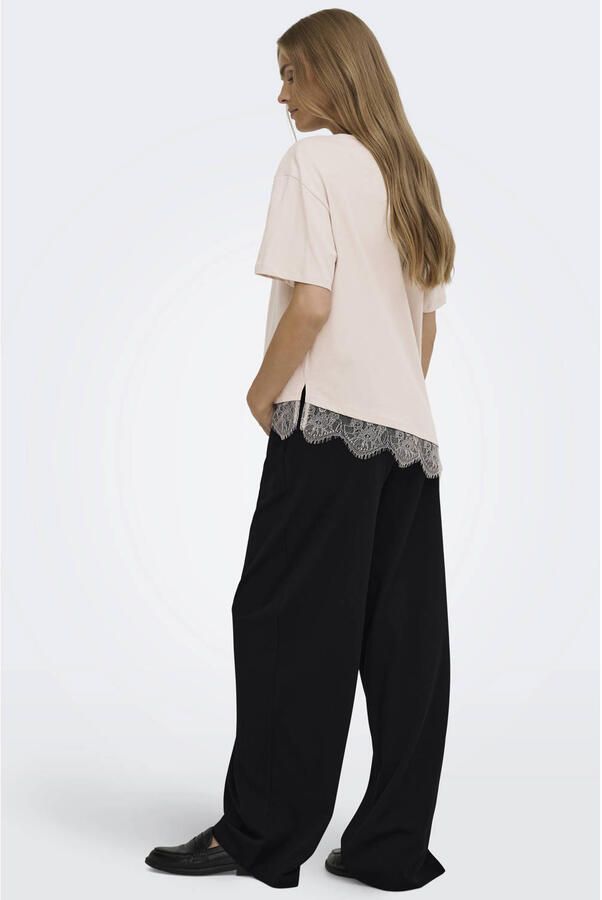ONLY MATERNITY wide leg zwangerschapsbroek zwart - Foto 2