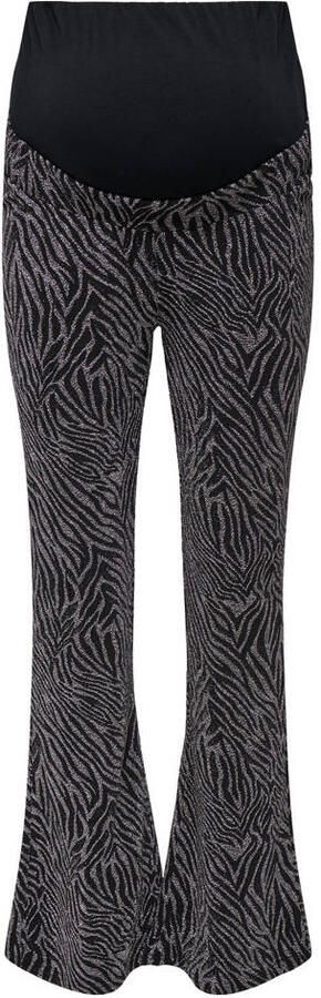 ONLY MATERNITY zwangerschaps flared broek zwart - Foto 2