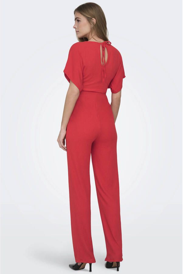 ONLY MATERNITY zwangerschaps jumpsuit rood - Foto 2