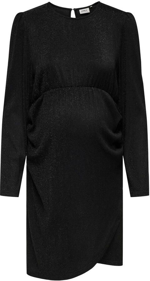 ONLY MATERNITY zwangerschaps little black dress glitter zwart - Foto 3