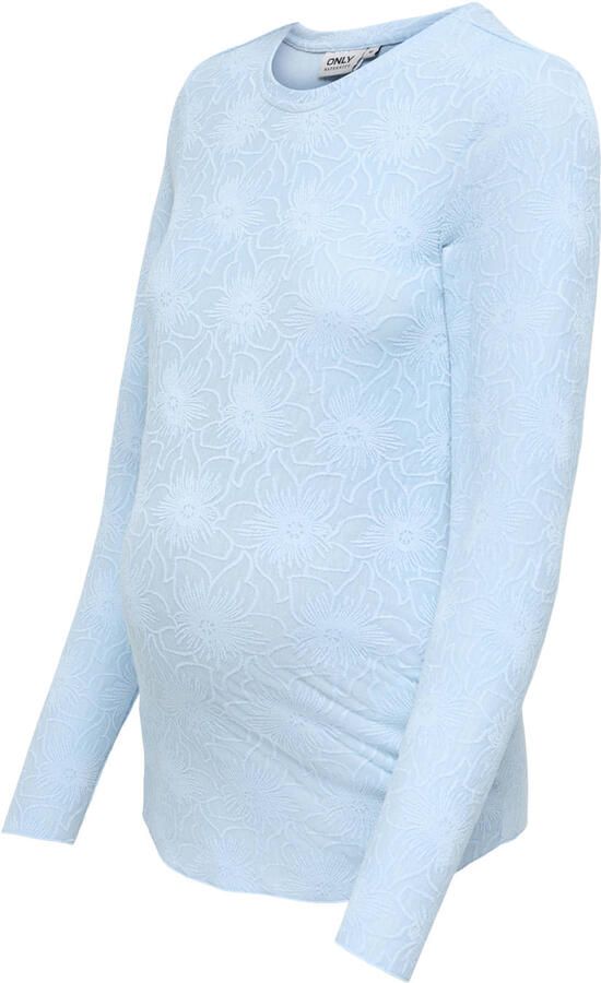 ONLY MATERNITY zwangerschaps longsleeve lichtblauw