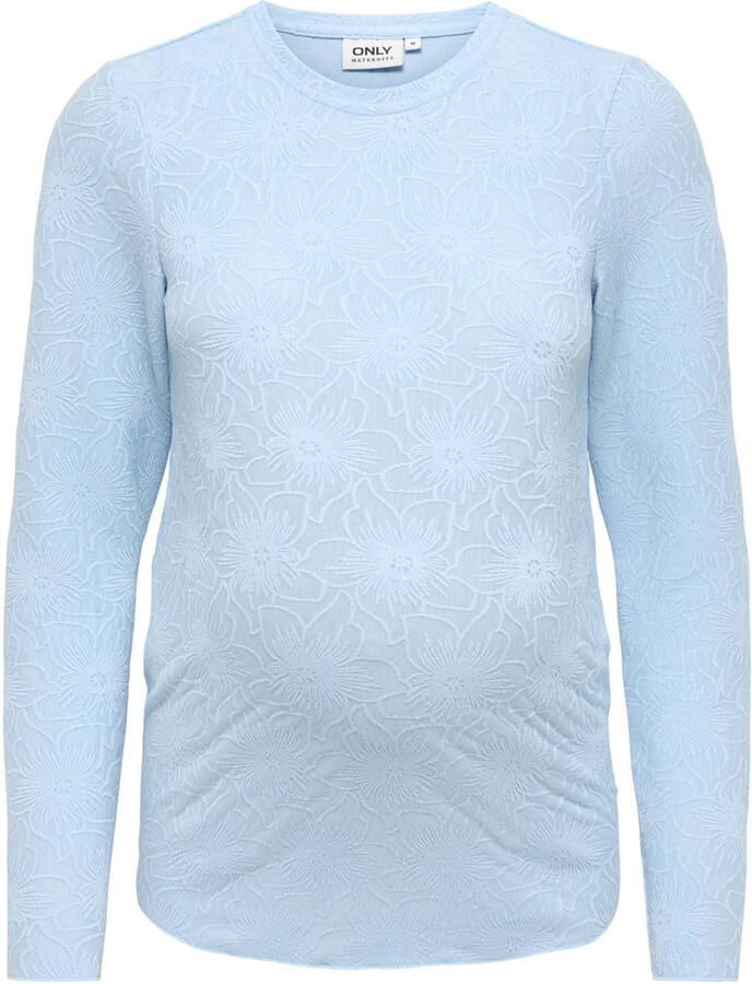 ONLY MATERNITY zwangerschaps longsleeve lichtblauw - Foto 2