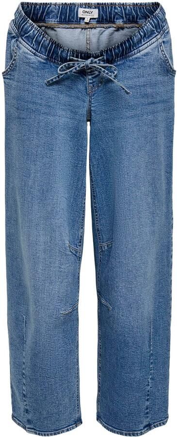 ONLY MATERNITY zwangerschaps low waist barrel jeans mediumblauw - Foto 2