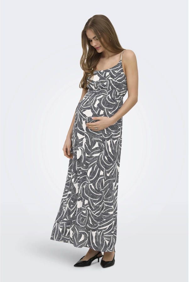 ONLY MATERNITY zwangerschaps maxi jurk antraciet - Foto 2