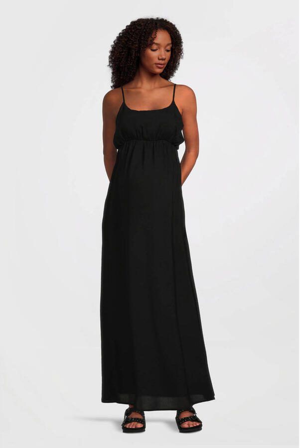 ONLY MATERNITY zwangerschaps maxi jurk zwart - Foto 2