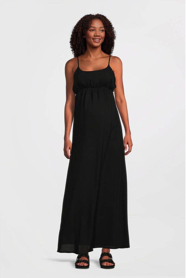 ONLY MATERNITY zwangerschaps maxi jurk zwart - Foto 3