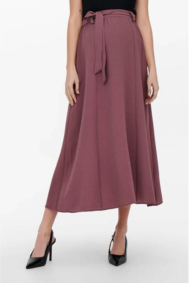 ONLY MATERNITY zwangerschaps midi rok oudroze