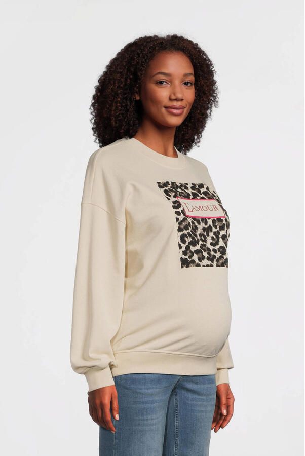 ONLY MATERNITY zwangerschaps sweater beige - Foto 3