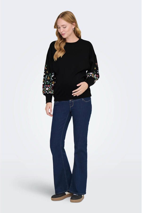 ONLY MATERNITY zwangerschaps sweater zwart