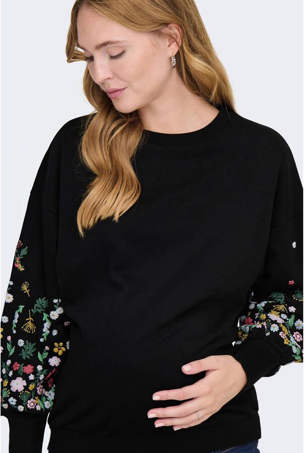 ONLY MATERNITY zwangerschaps sweater zwart - Foto 2