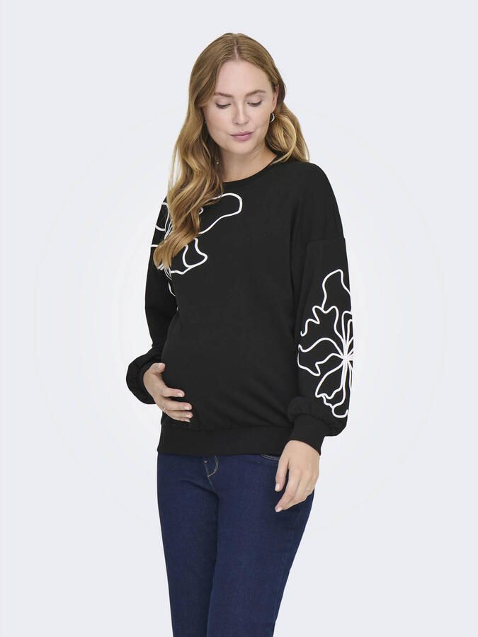 ONLY MATERNITY zwangerschaps sweater zwart