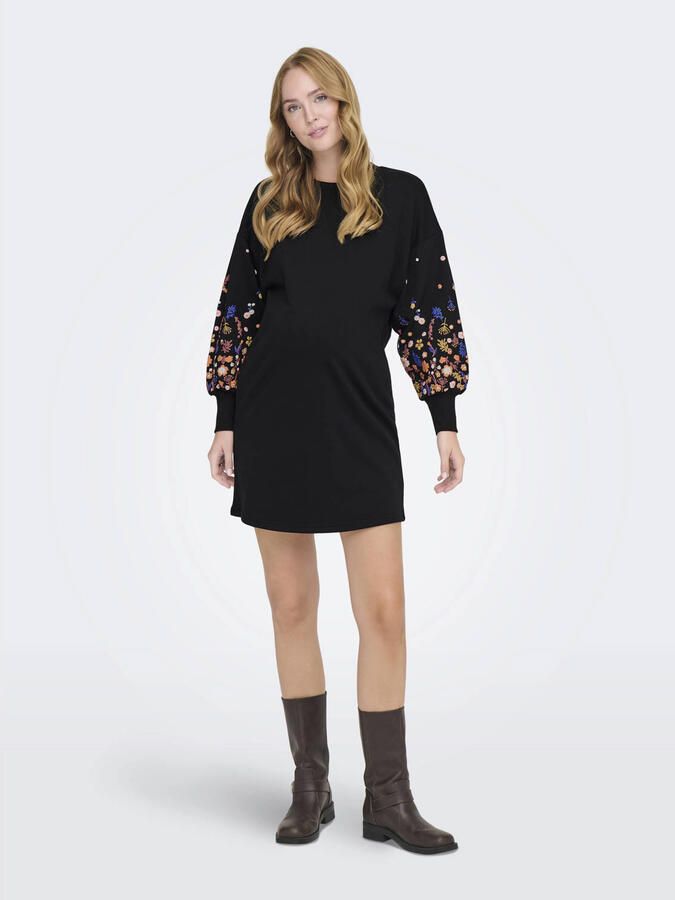 ONLY MATERNITY zwangerschaps sweatjurk zwart - Foto 2