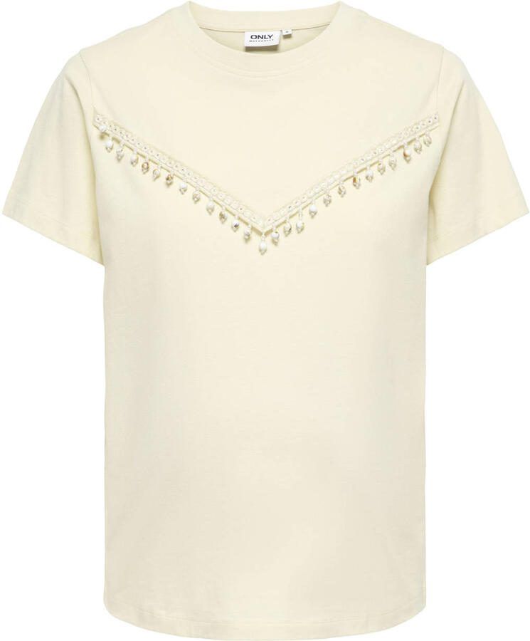 ONLY MATERNITY zwangerschaps T-shirt ecru - Foto 2
