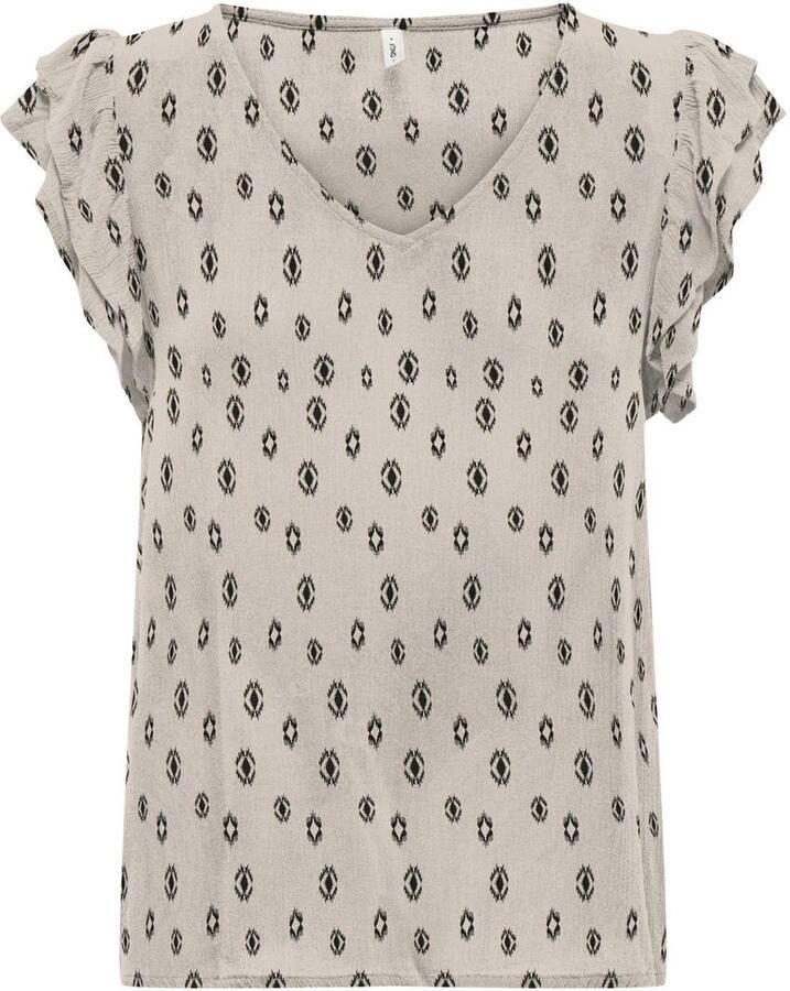 ONLY MATERNITY zwangerschaps T-shirt lichtgrijs