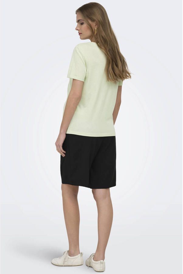 ONLY MATERNITY zwangerschaps T-shirt lichtgroen - Foto 3