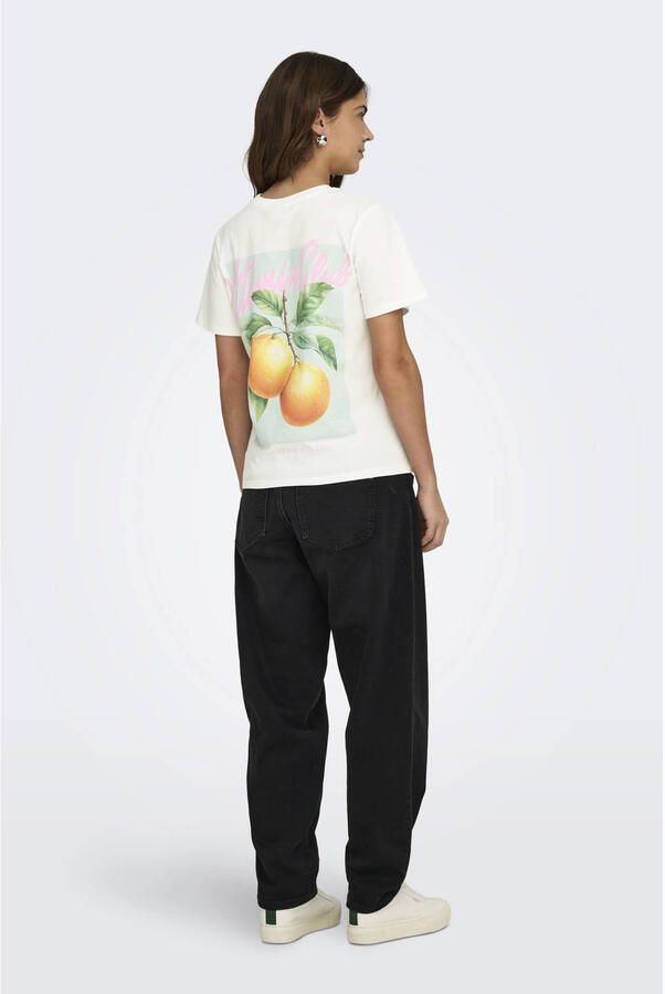 ONLY MATERNITY zwangerschaps T-shirt met backprint ecru - Foto 2
