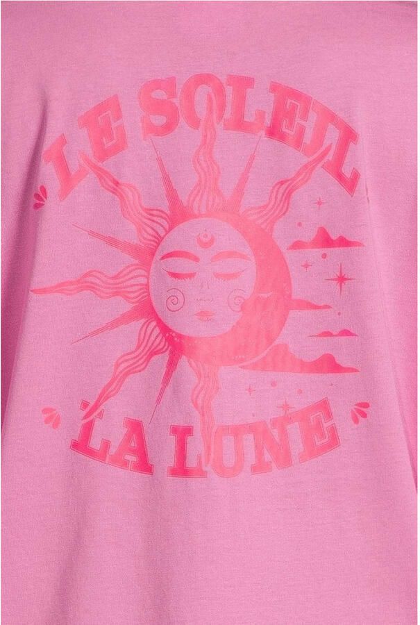 ONLY MATERNITY zwangerschaps T-shirt roze gebreid