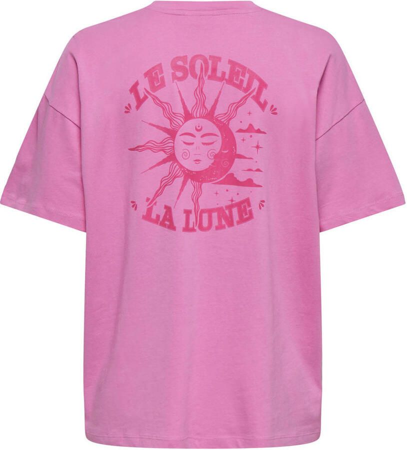 ONLY MATERNITY zwangerschaps T-shirt roze gebreid - Foto 2
