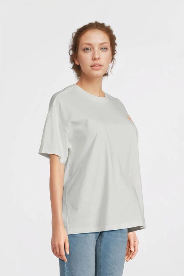 ONLY MATERNITY zwangerschaps T-shirt wit gebreid - Foto 4