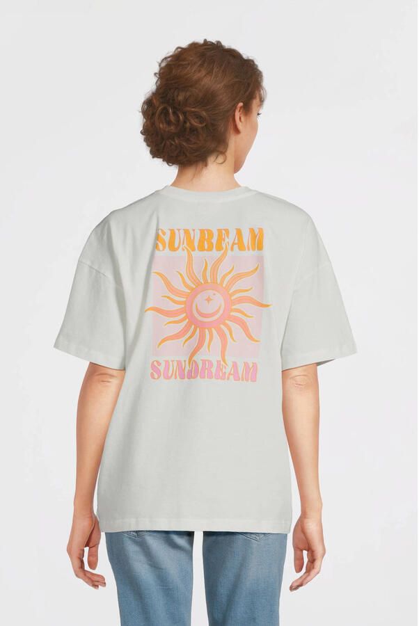 ONLY MATERNITY zwangerschaps T-shirt wit gebreid - Foto 3