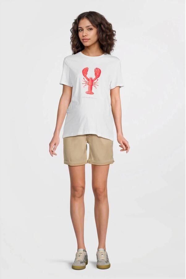 ONLY MATERNITY zwangerschaps T-shirt wit